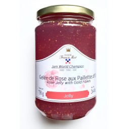 Rose Jelly with Gold Flakes 750 GR