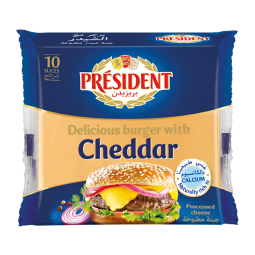 Cheddar Cheese Slices For Burgers 10S 200 GR
