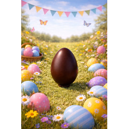 Lab Hub Easter Plain Dark Chocolate Egg - Small