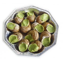 Snails Plate in Garlic & Parsley Butter (12 PCS) 125 GR