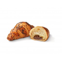 Croissant Hazelnut With Chocolate Toppings 90g (6 PCS)