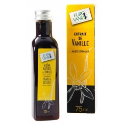 Organic Bourbon Vanilla Extract With Seeds 75 ML
