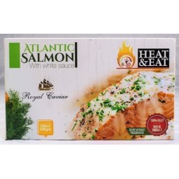 Atlantic Salmon With White Sauce 400 GR (2 Pieces)
