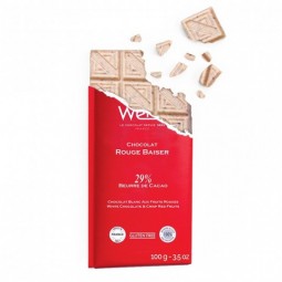 White Chocolate Tablet Red Baiser 29% 100GR