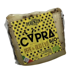 Organic Goat Cheese With Pepper and Olive Oil +/- 150g