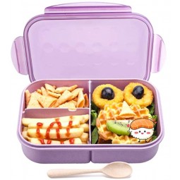 Purple Lunchbox For Kids - 3 Compartments