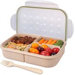 Neutral Color Lunchbox For Kids - 3 Compartments