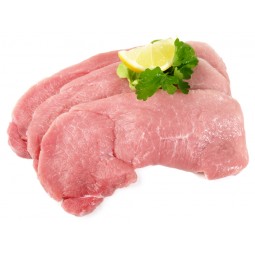 شرائح رفيعة من إسكالوب لحم الخنزير +/- 350 غ / قطعة