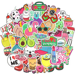 Beach Style Vinyl Stickers 50PCS / Pack