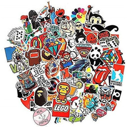 Cartoon Themed Vinyl Stickers 100PCS / Pack