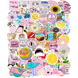 Assorted Pink Vinyl Stickers 103 PCS / PACK
