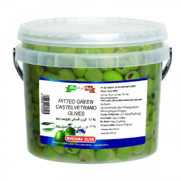 Madama Green Pitted Castelvetrano Olives 1.8KG / Pail