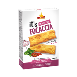 Focaccia Basil, Onion & Dry Tomatoes 100 GR / PC