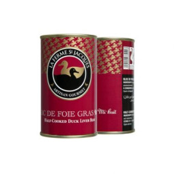 Foie Gras - Half-Cooked Duck Liver Bloc Stuffed With 33.3% Pieces 200 GR / TIN