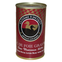 Foie Gras - Half-Cooked Duck Liver Bloc Stuffed With Figs 200 GR / TIN