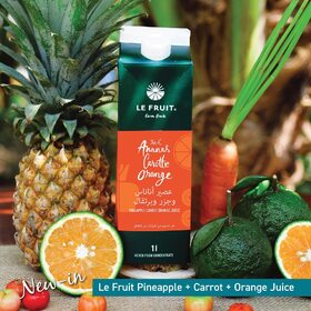 @le.fruit Farm's products are made using traditional methods and natural ingredients, with no added preservatives or artificial flavors.

Its juices are made from fresh fruits and come in various flavours.

Shop now on classicdeli.ae