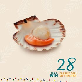 2024 is fast approching! dive into a sea of flavor with these exquisite scallops – salty, sweet, and oh-so-buttery. 🌊✨ #Seafood
#ClassicDeli #ClassicDeliChristmas  #ChristmasFood #AdventCalendar #Grocery #DubaiFood #DubaiFoodie #Gourmet #GourmetFood #Christmas #Xmas #Foodlover #PremiumFood #Instafood #finefood
