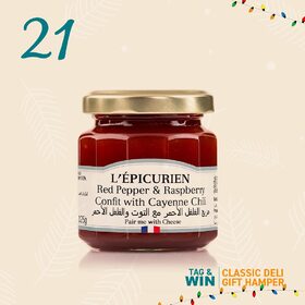 Spice up your Christmas celebrations with the festive highlights from L’Epicurien - the Espelette Chilli Jelly and Red Pepper & Raspberry Confit with Cayenne Chilli! 🎄✨ Crafted with care from the freshest seasonal fruits using traditional cooking methods, these artisanal jams add a delightful kick to your cheese board. Perfect for pairing with cheese or gifting in charming glass jars, L’Epicurien brings a touch of elegance to your festive meals. 🌶️🍓 #LEpicurienFlavors #Artisanal #ChristmasGift #FestiveDelights #FrenchCuisine #giftideas #cheese #jam #frenchjam #gift #artisanaljam  @classicdeli.ae @lepicurien.officiel 
#ClassicDeli #ClassicDeliChristmas  #ChristmasFood #AdventCalendar #Grocery #DubaiFood #DubaiFoodie #Gourmet #GourmetFood #Christmas #Xmas #Foodlover #PremiumFood #Instafood #Finefood