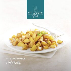 Taste the exquisite ready to cook Organic Rough Cut Country Style Potatoes and Pre-fried Potatoes With Olive Oil And Guerande Salt only at Classic Deli! #classicdeli #premiumfood #instafood #finefood